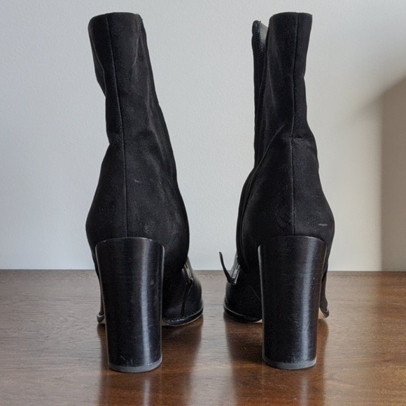 👠HP👠 Sam Edelman Reyes Black Heel Booties - Picture 4 of 8